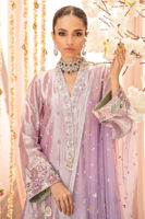 Pakistani Lilac Zardozi Embroidered Lame Salwar Kameez (3-Piece) - Image 2