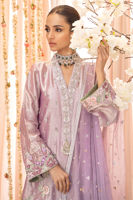 Pakistani Lilac Zardozi Embroidered Lame Salwar Kameez (3-Piece) - Image 4