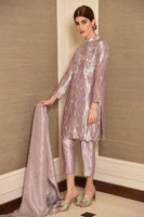 Pakistani Metallic Lavender Embellished Masuri Salwar Kameez (3-Piece) - Image 3