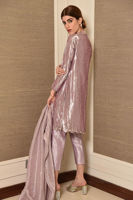 Pakistani Metallic Lavender Embellished Masuri Salwar Kameez (3-Piece) - Image 4