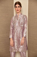 Pakistani Metallic Lavender Embellished Masuri Salwar Kameez (3-Piece) - Image 5