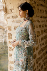 Lilac 3D Embellished Organza Long Shirt (3-Piece) - Image 2