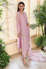 Lilac Hand-Embellished Organza & Silk Salwar Kameez (3-Piece) - Image 4