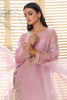 Lilac Hand-Embellished Organza & Silk Salwar Kameez (3-Piece) - Image 6
