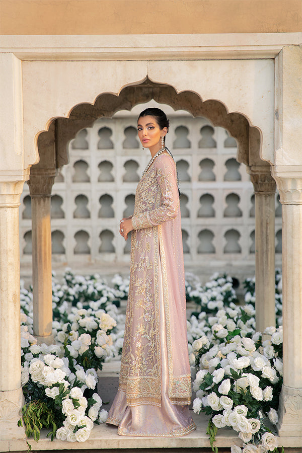 Lilac Embellished Organza Salwar Kameez (3-Piece) - Image 2