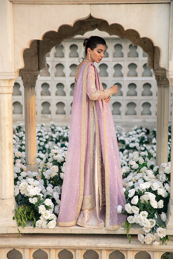 Lilac Embellished Organza Salwar Kameez (3-Piece) - Image 4