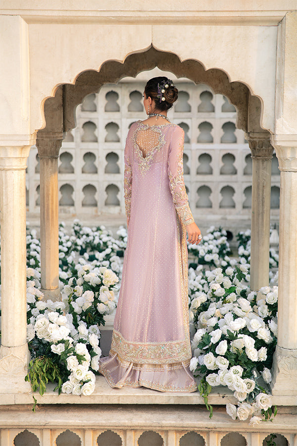 Lilac Embellished Organza Salwar Kameez (3-Piece) - Image 6