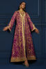 Deep Purple Zardozi Raw Silk Jacket Set (3-Piece) - Image 3