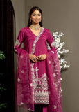 Purple Embroidered Silk 3-Piece Suit - Image 3