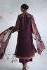 Deep Plum Zardozi Silk Salwar Kameez (3-Piece) - Image 4
