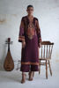Deep Plum Zardozi Silk Salwar Kameez (3-Piece) - Image 5