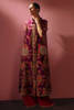 Plum Printed Long Jacket Palazzo 3-Piece - Image 7