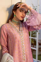 Lilac Zari Net Salwar Kameez (3-Piece) - Image 4