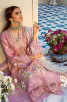 Lilac Zari Net Salwar Kameez (3-Piece) - Image 5
