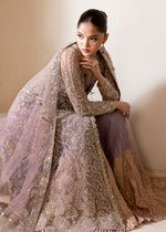 Lilac Embellished Net Sharara Set (3-Piece) - Image 8