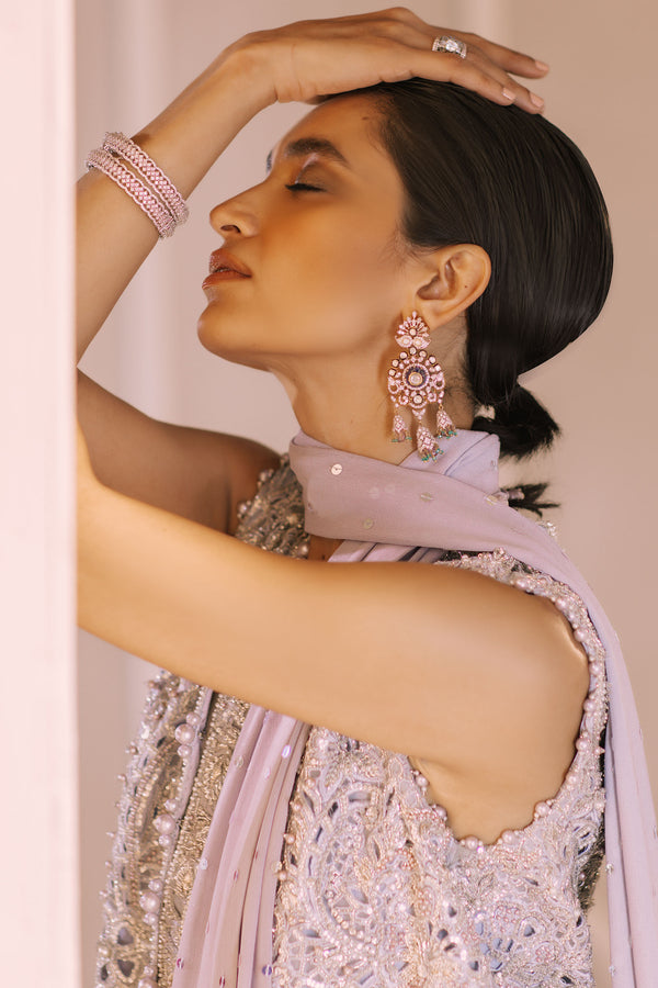 Lilac Broderie Anglaise Georgette Sharara (3-Piece) - Image 4