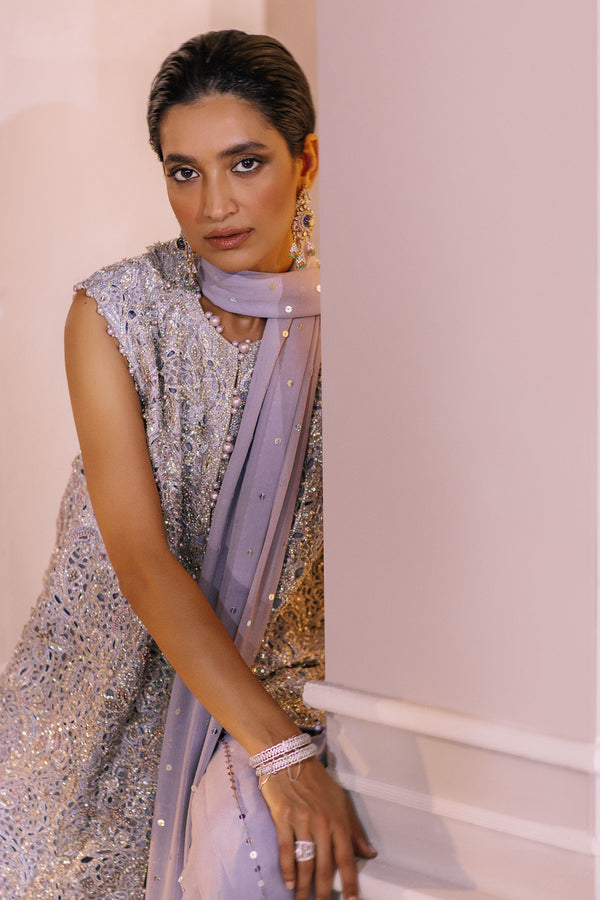 Lilac Broderie Anglaise Georgette Sharara (3-Piece) - Image 5