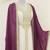 Purple Zari Embroidered Georgette Kaftan (2-Piece) - Image 3