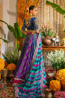 Violet Zardozi Silk-Blend Lehenga (3-Piece) - Image 11