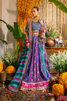 Violet Zardozi Silk-Blend Lehenga (3-Piece) - Image 2