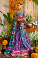 Violet Zardozi Silk-Blend Lehenga (3-Piece) - Image 8