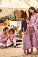 Lavender Embroidered Silk-Blend Kurta Set (2-Piece) - Image 4