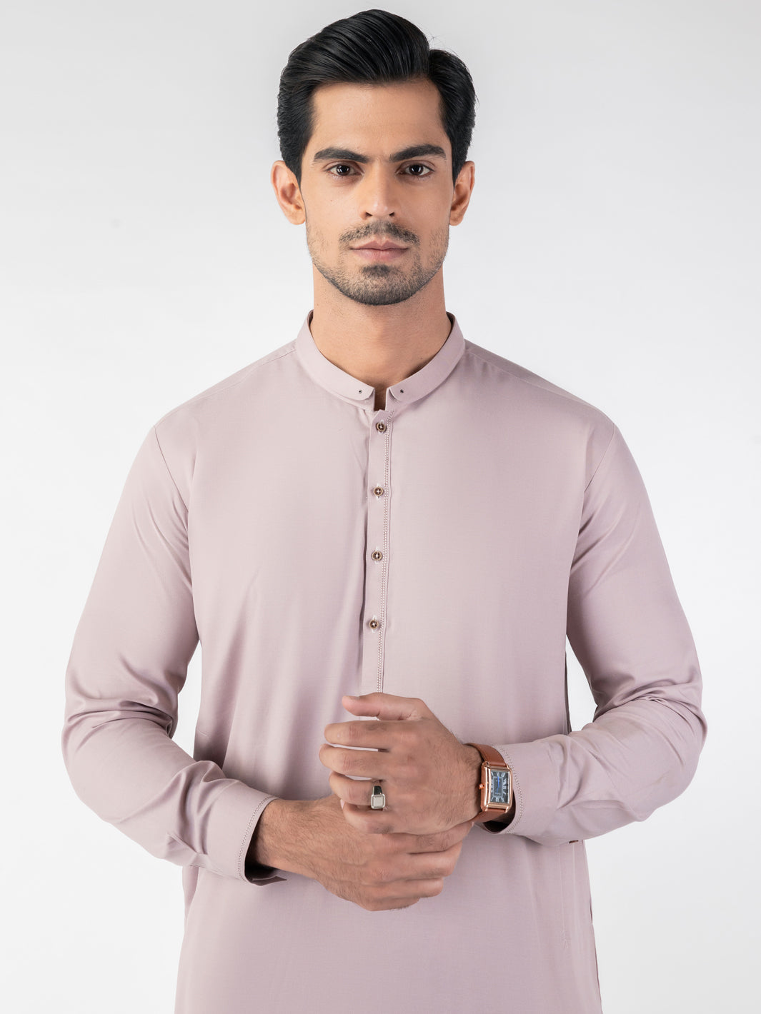 Light Purple Blended Smart Fit Shalwar Kameez (2-Piece) - Image 3