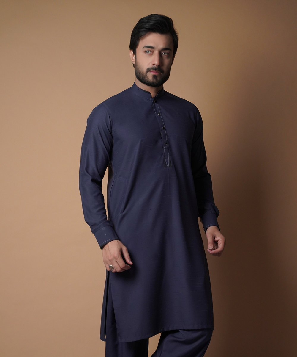 Deep Purple Soft Cotton Shalwar Kameez (2-Piece) - Image 1