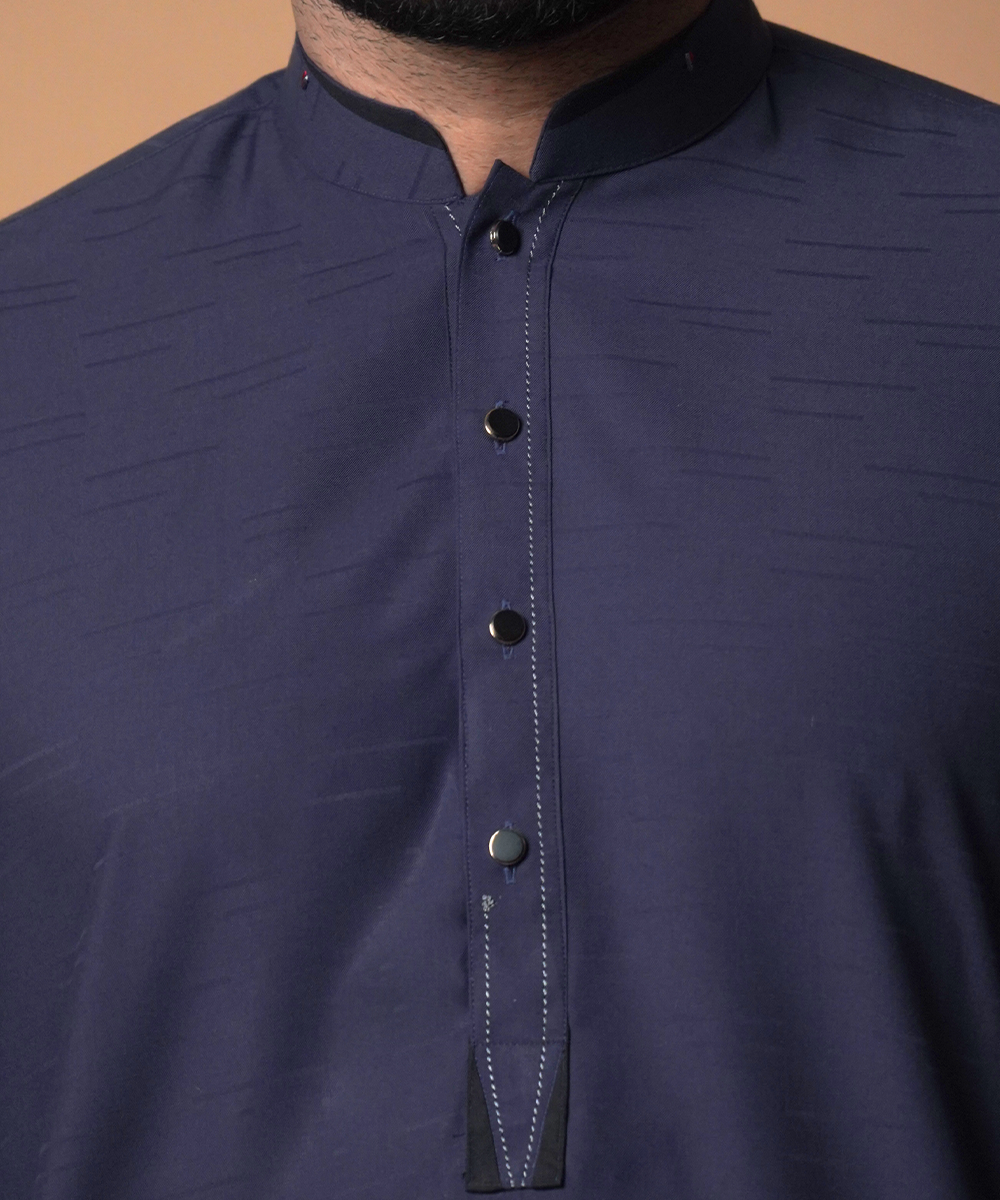 Deep Purple Soft Cotton Shalwar Kameez (2-Piece) - Image 3