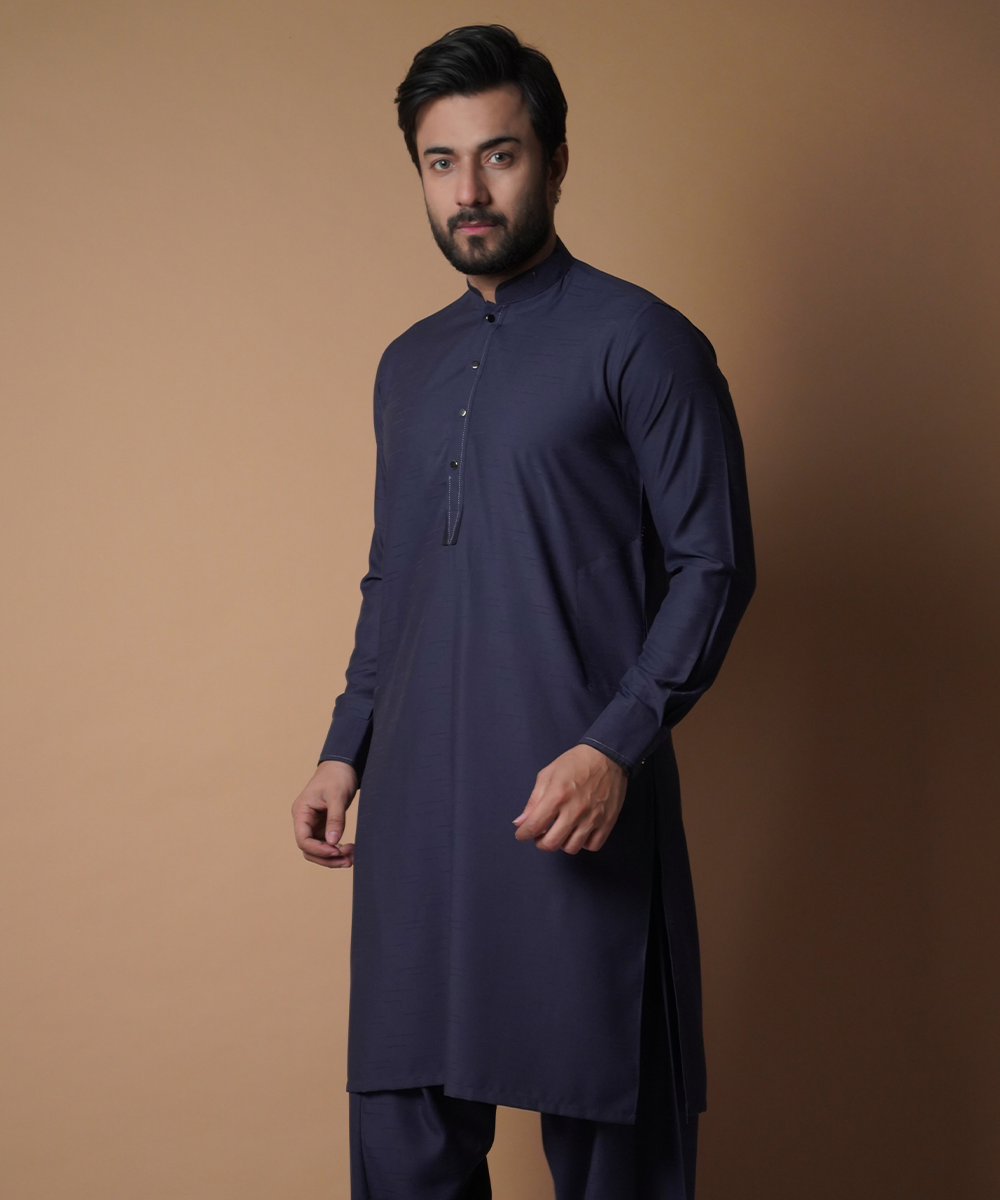 Deep Purple Soft Cotton Shalwar Kameez (2-Piece) - Image 5