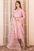 Pakistani Lilac Embroidered Soft Cotton Organza Salwar Kameez (3-Piece) - Image 2