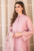 Pakistani Lilac Embroidered Soft Cotton Organza Salwar Kameez (3-Piece) - Image 6
