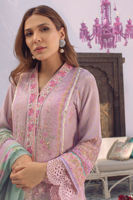Lilac Digital Printed Crepe Silk Long Shirt (3-Piece) - Image 3