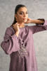 Pakistani Lavender Embellished Khaddar Salwar Kameez (2-Piece) - Image 3