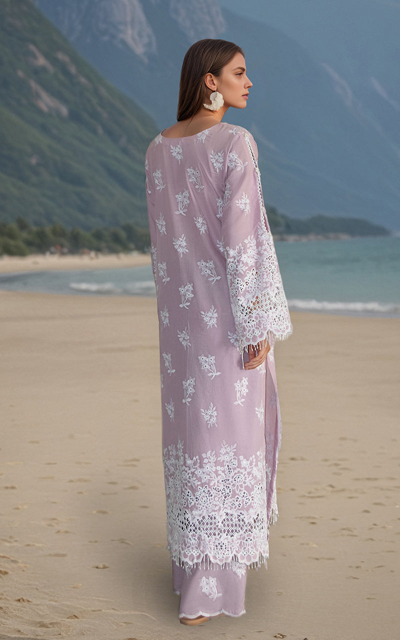 Lilac Embroidered Lawn 2-Piece Suit - Image 2
