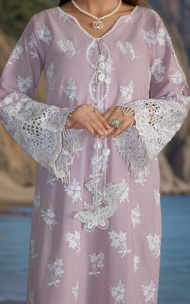 Lilac Embroidered Lawn 2-Piece Suit - Image 3