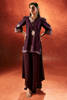 Dark Purple Hand-Embellished Raw Silk Salwar Kameez (2-Piece) - Image 2