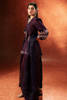 Dark Purple Hand-Embellished Raw Silk Salwar Kameez (2-Piece) - Image 5