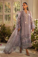 Pakistani Lilac Zardozi Raw Silk Salwar Kameez (3-Piece) - Image 2