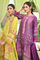 Violet Digital Printed Pure Silk Salwar Kameez (3-Piece) - Image 7