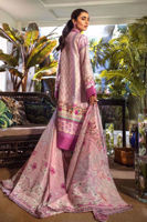 Lavender Embroidered Silk Salwar Kameez (3-Piece) - Image 7