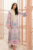 Lilac Embellished Pure Silk Salwar Kameez (3-Piece) - Image 2