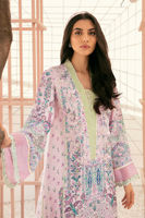 Lilac Embellished Pure Silk Salwar Kameez (3-Piece) - Image 5