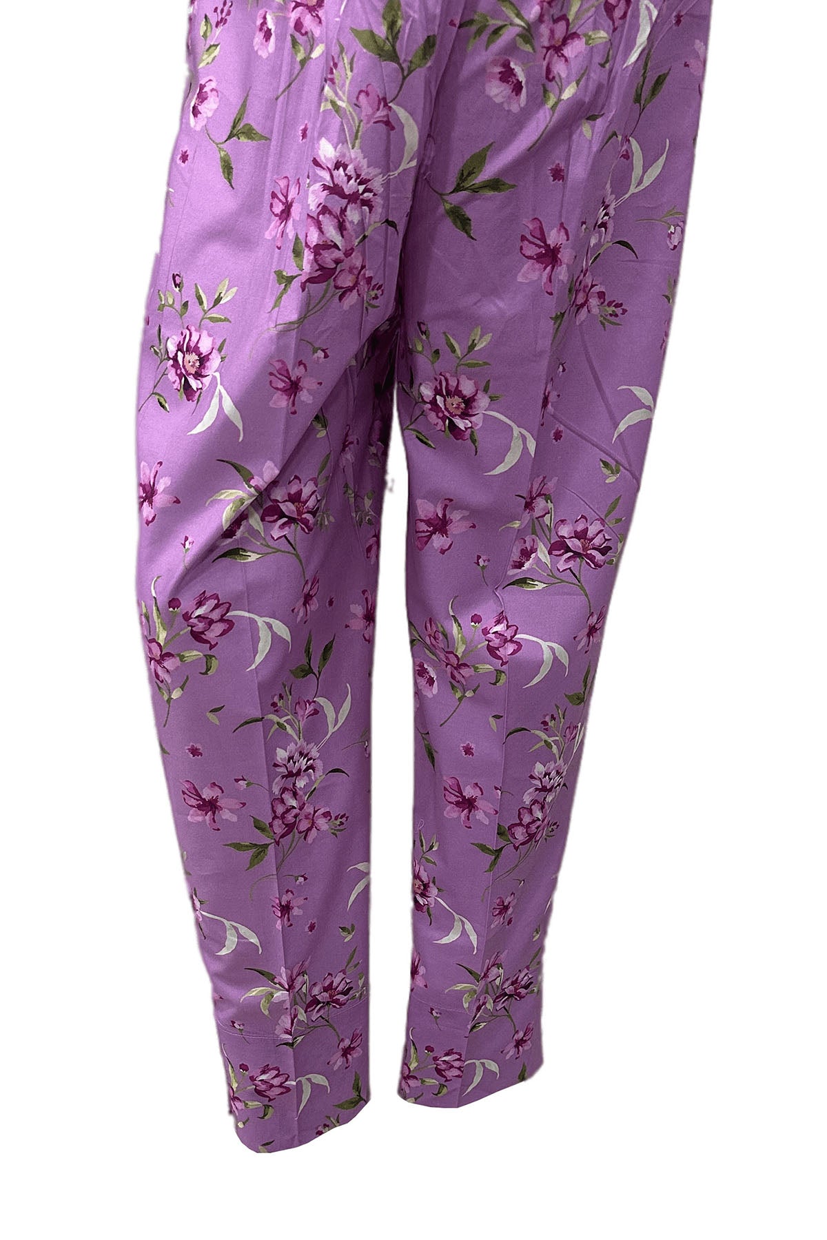 Pakistani Lilac Digital Printed Cotton Trouser (1-Pc) - Image 2