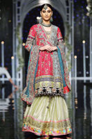 Multicolour Kaamdani Silk-Blend Angharka (3-Piece) - Image 2