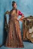 Red Zardozi Embroidered Pure Raw Silk Bridal Gown (2-Piece) - Image 2