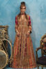 Red Zardozi Embroidered Pure Raw Silk Bridal Gown (2-Piece) - Image 3