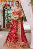 Crimson Red Embellished Net Lehenga Choli (3-Piece) - Image 2