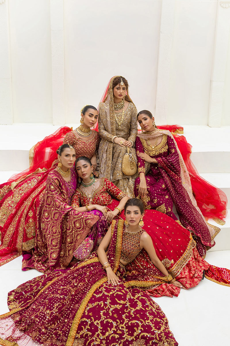 Red Embellished Raw Silk Lehenga Choli (3-Piece) - Image 7