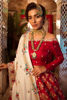 Red Embroidered Raw Silk Lehenga Set (3-Piece) - Image 4